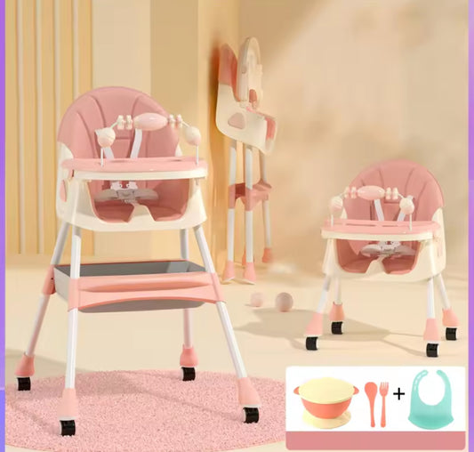 Adjustable Baby High Feeding Chair