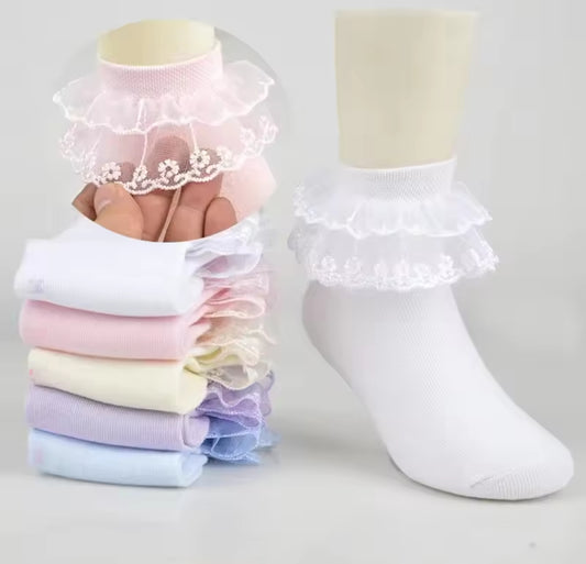 Cotton Lacey Socks