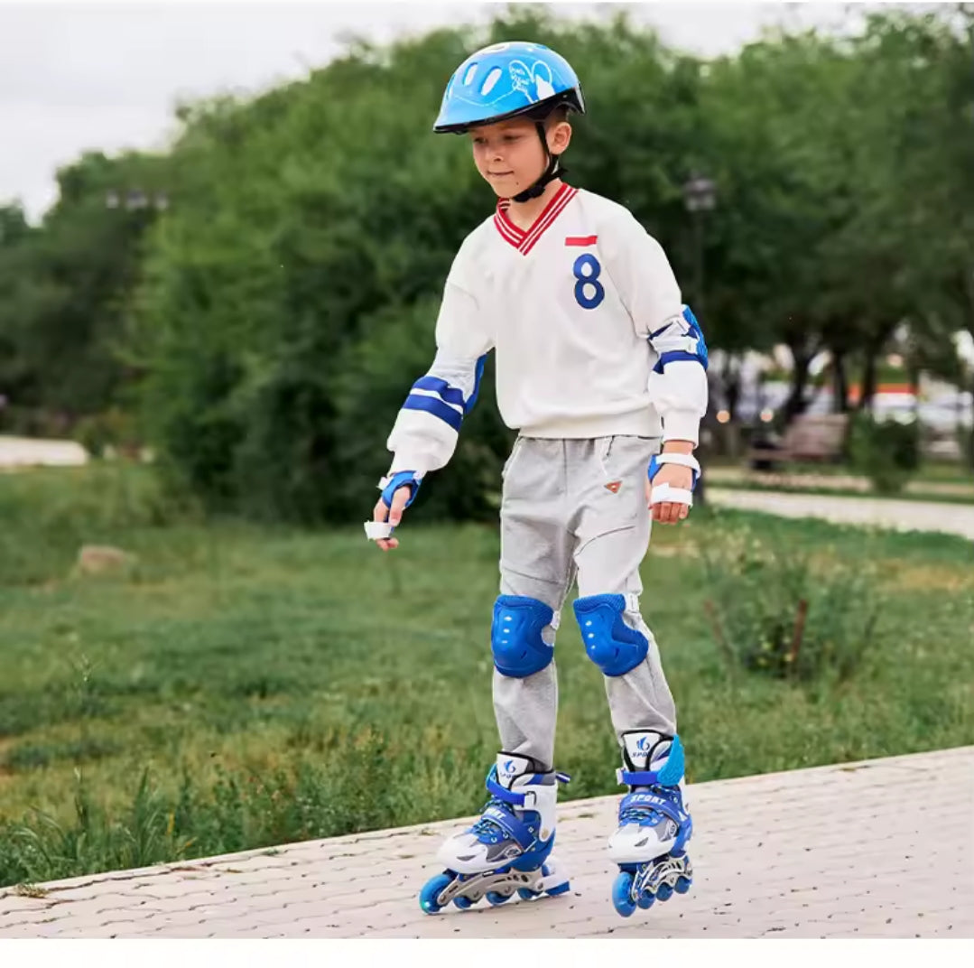 Skate shoes and guards set