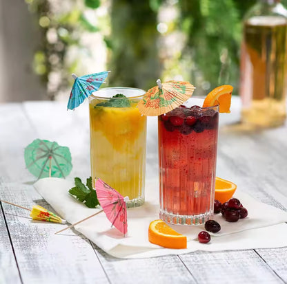 High Quality Ribbed Juice/ Water glasses