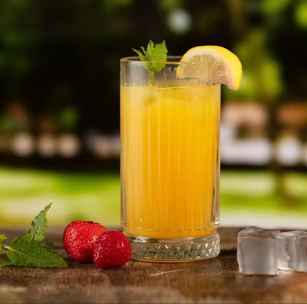 High Quality Ribbed Juice/ Water glasses