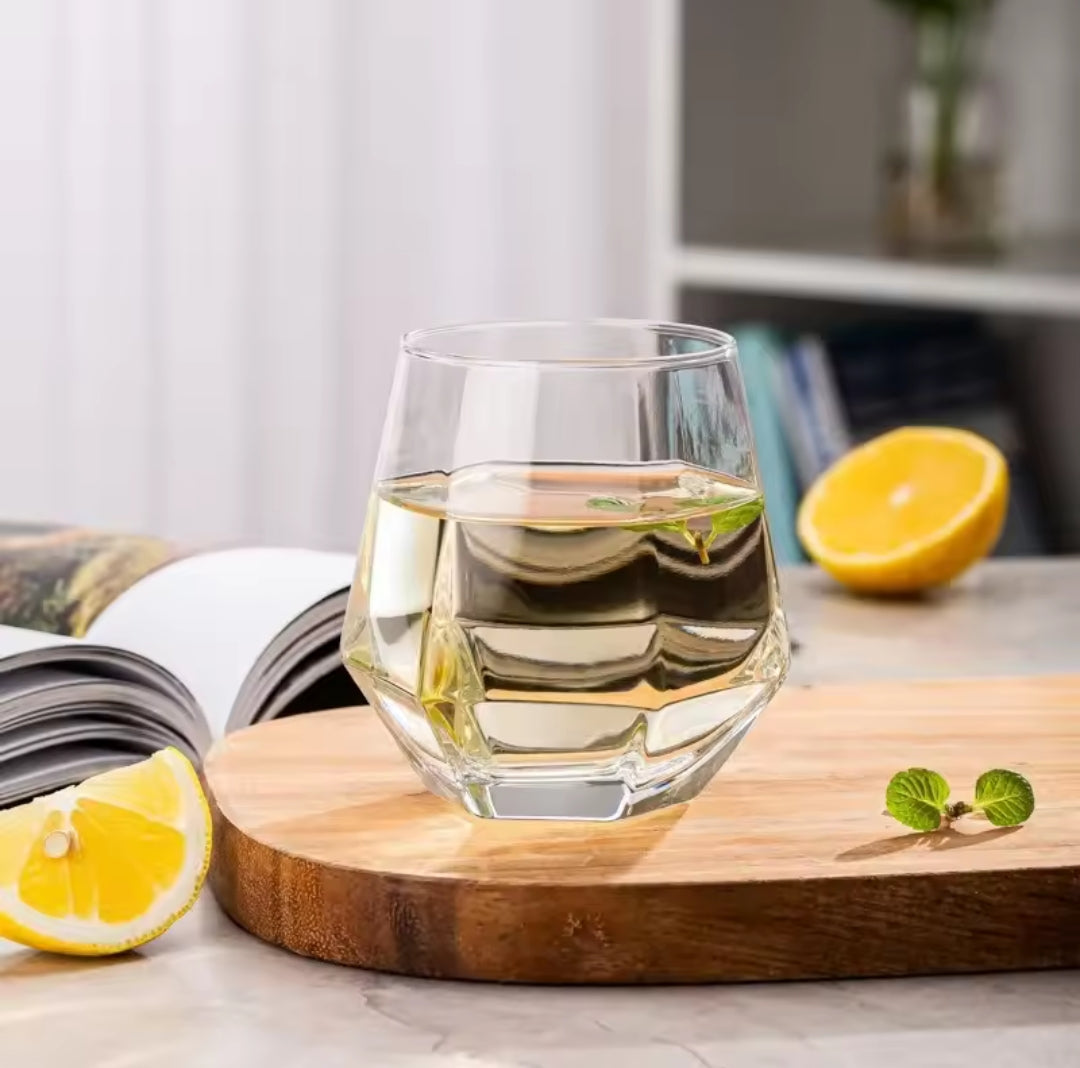 6pc Hexagonal Beverage Glasses