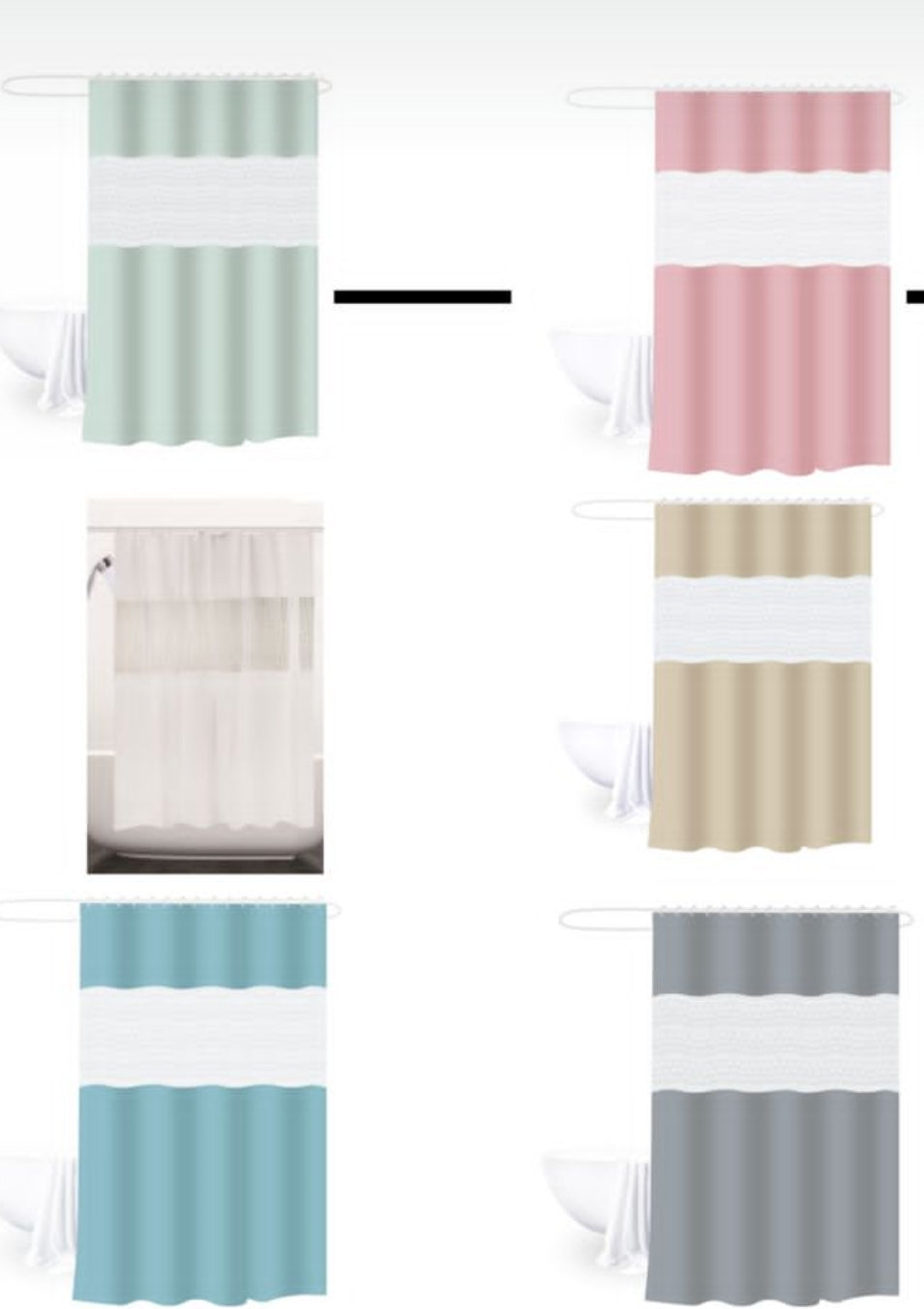 180* 200 cm Waterproof bath shower curtain