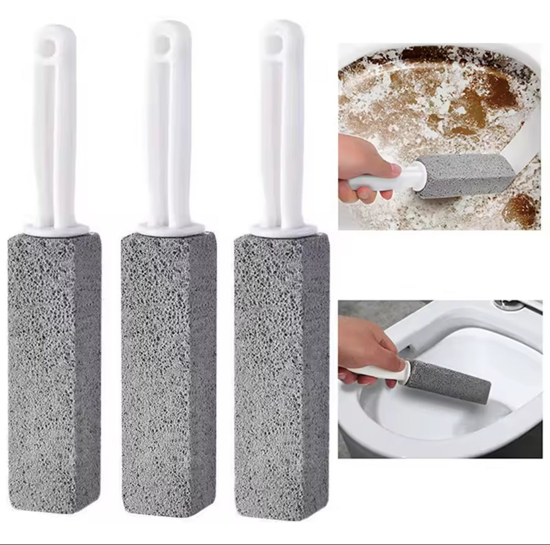 Pumice stone toilet brush