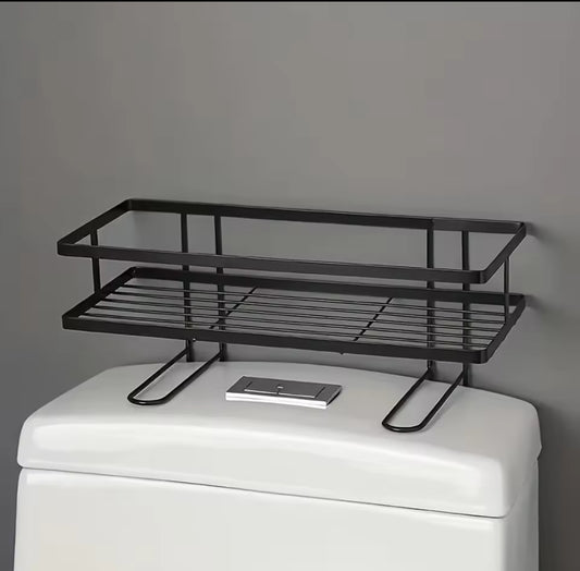 Single layer over the toilet rack/Shelf Bathroom Organizer