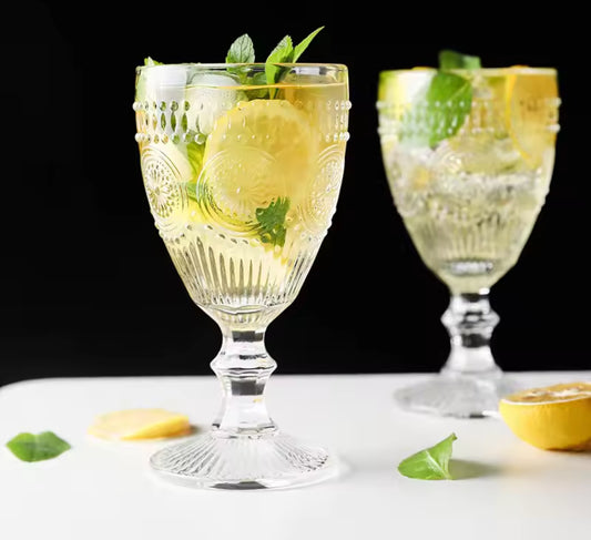 6pc Floral Smoothie/ Juice Glasses