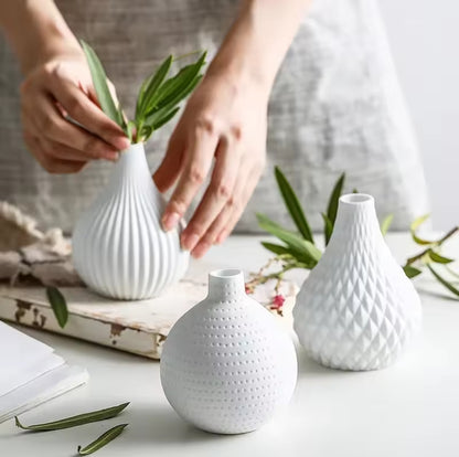 White Ceramic vase