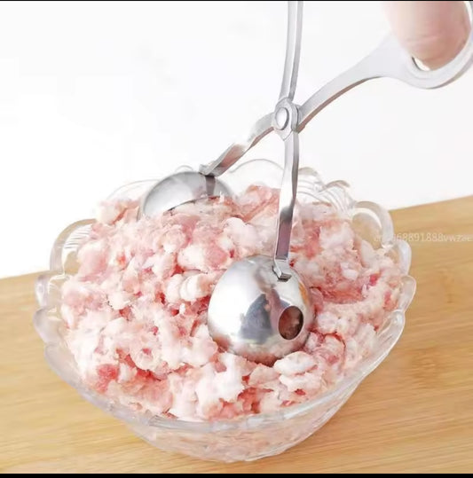 Stainless meat ball shaper