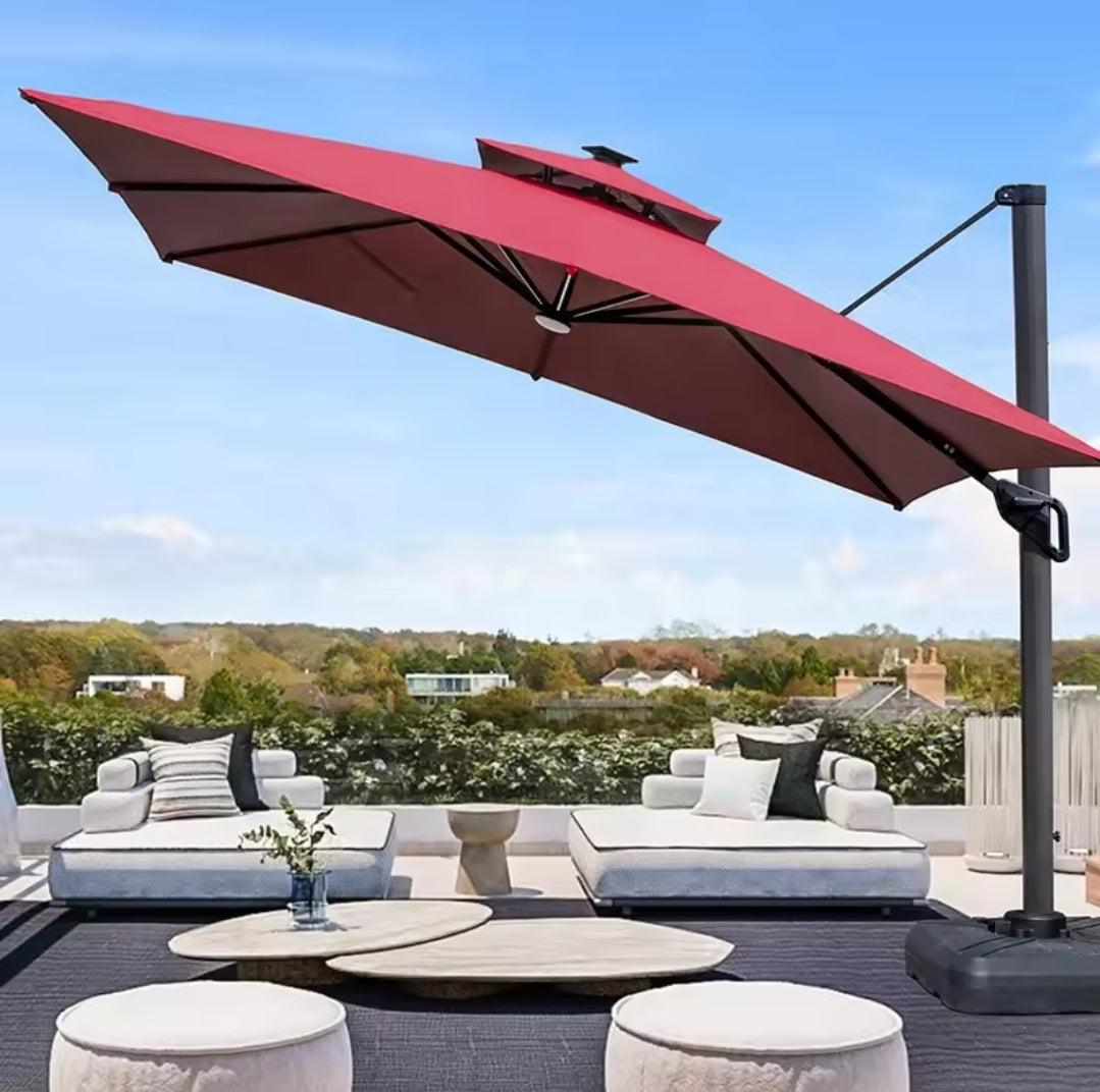 Canvas outdoor umbrella sun shade
