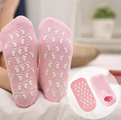 Antislip moisturizing spa socks