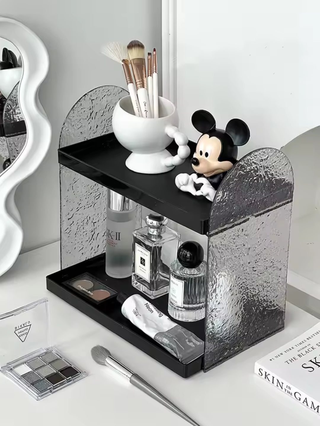 2 tier Acrylic Storage Rack