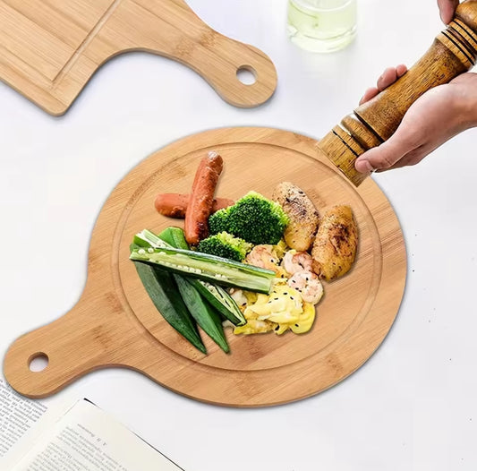 Pizza board wooden round chopping board