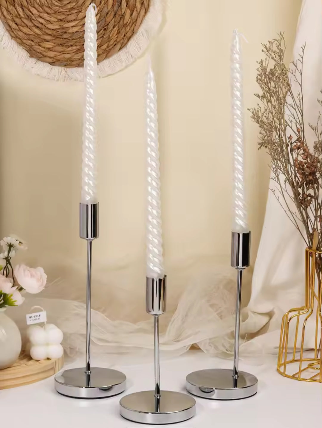 3pc candle Stick holders