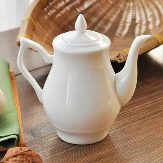 White Ceramic Kettle