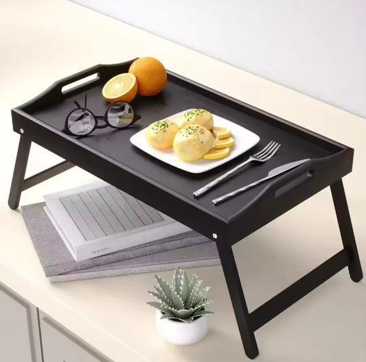 Foldable Bamboo Bed Tray Laptop Stand