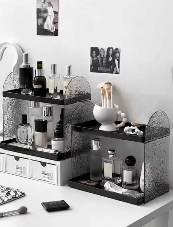 2-Tier  Acrylic Make Up Storage Rack
