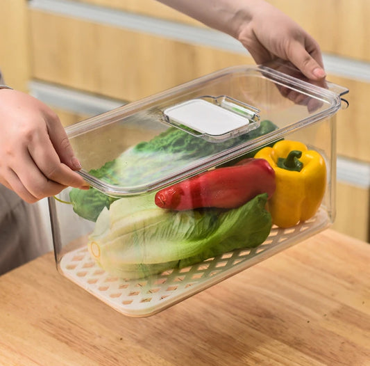 4L Stackable acrylic  fridge containers