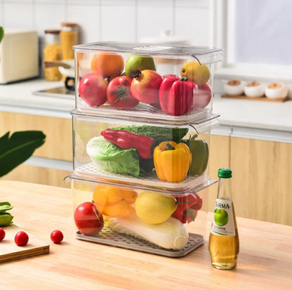 4L Stackable acrylic  fridge containers