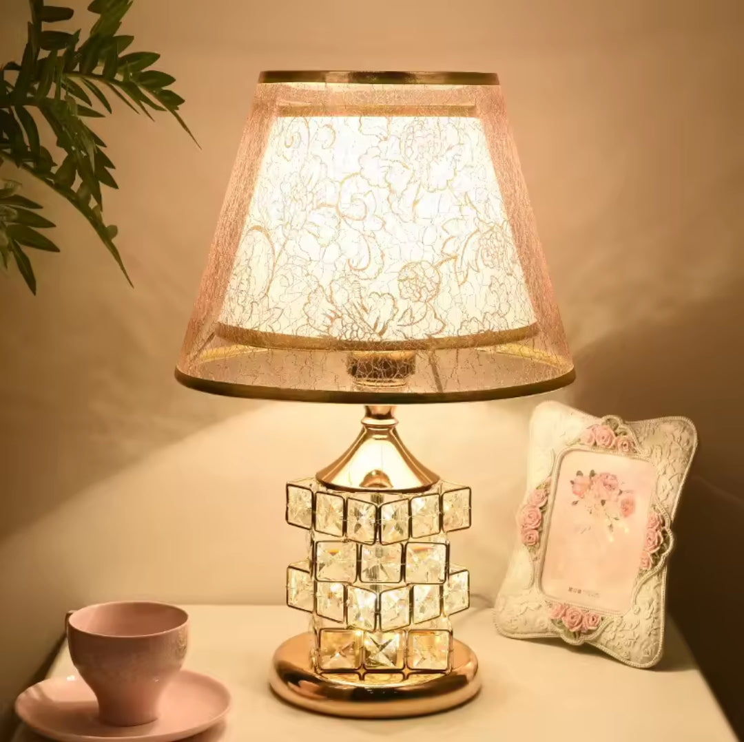 Crystal Table Bedroom Bedside  Lamp