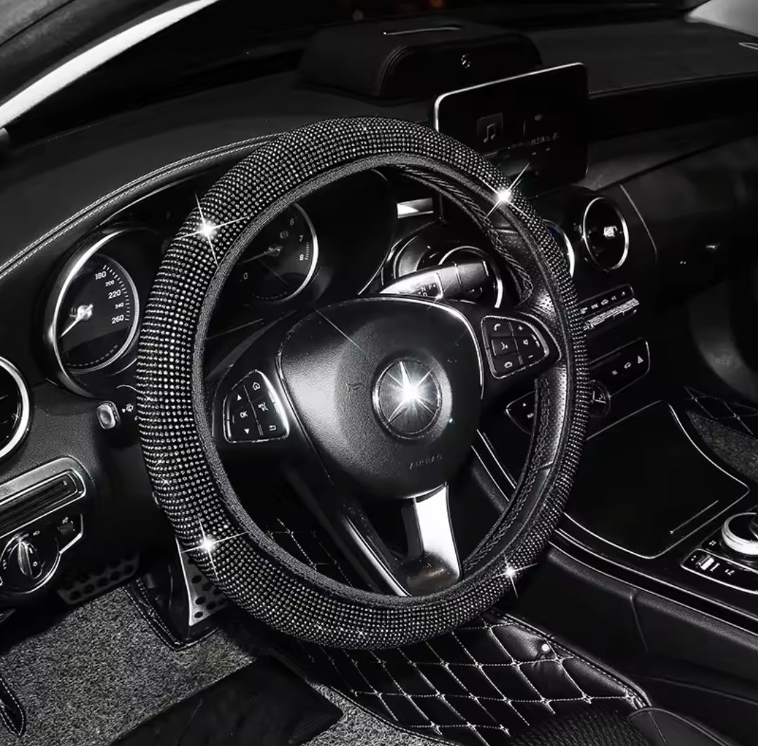 Sparking car steering wheel cover