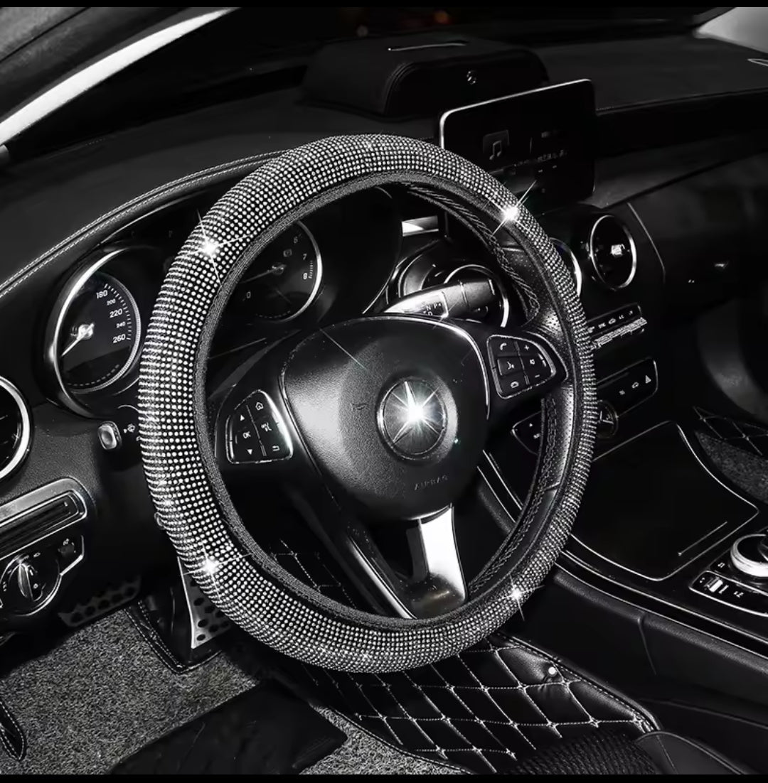 Sparking car steering wheel cover