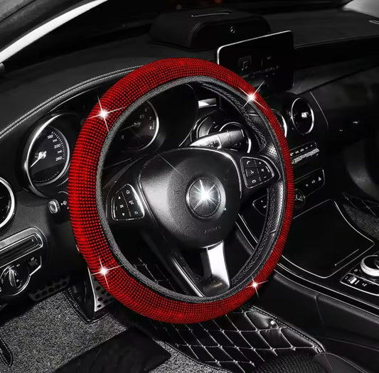 Sparking car steering wheel cover