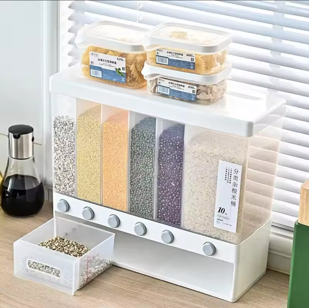 Partitioned cereal dispenser