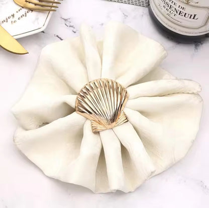 6Pc Shell Napkin Rings