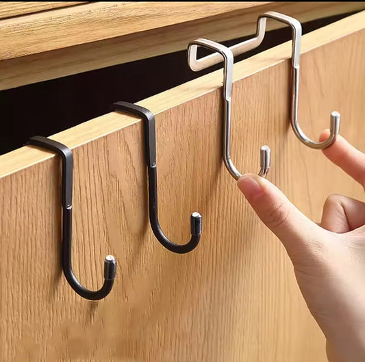 4Pc Over the cabinet hanging hooks