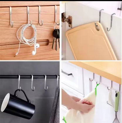 4Pc Over the cabinet hanging hooks