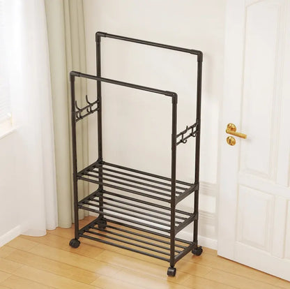 5 Tier Shoe Rack with 4 Wheels