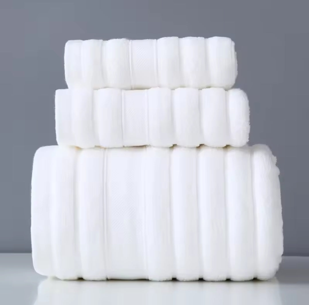 3pc Set Cotton Bath Towel