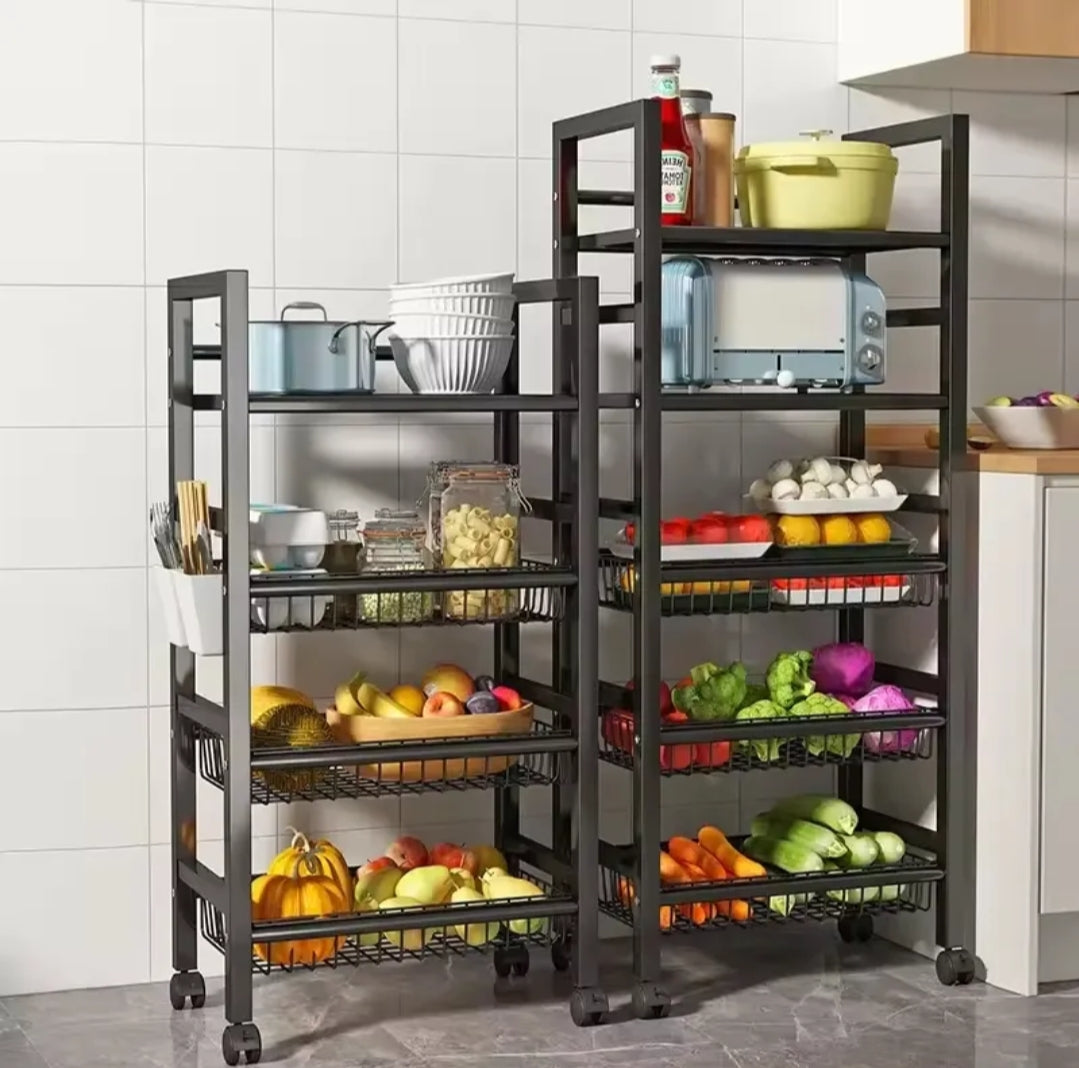 5 Layer metallic kitchen rack