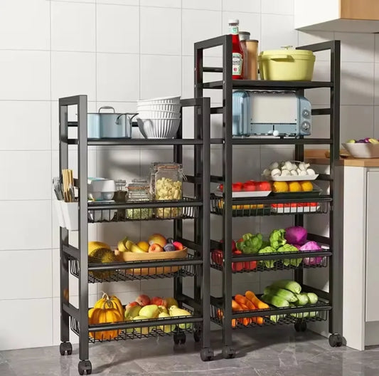 5 Layer metallic kitchen rack