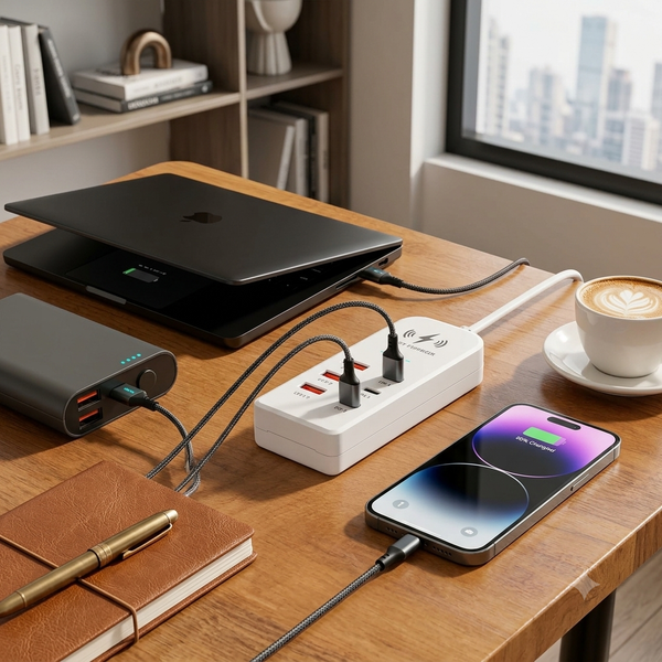 6 in 1 USB Charger PD Type C Fast Charging