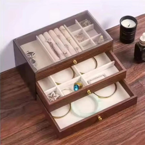 Transparent Jewellery Rings Necklaces Organizer