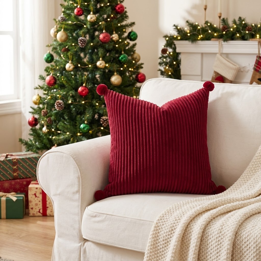 Velvet Christmas Cushion Cover 45 x 45 cm