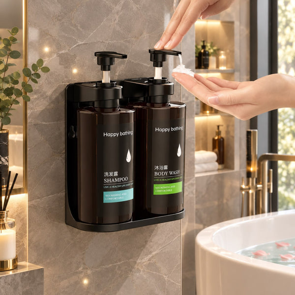 Wall Mounted Body Wash,Shampoo,Soap Dispenser