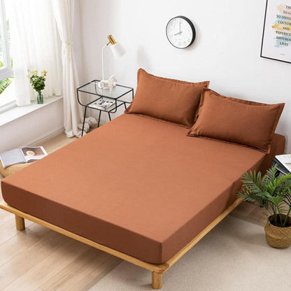 Waterproof Fitted Sheet And Mattress Protector Set