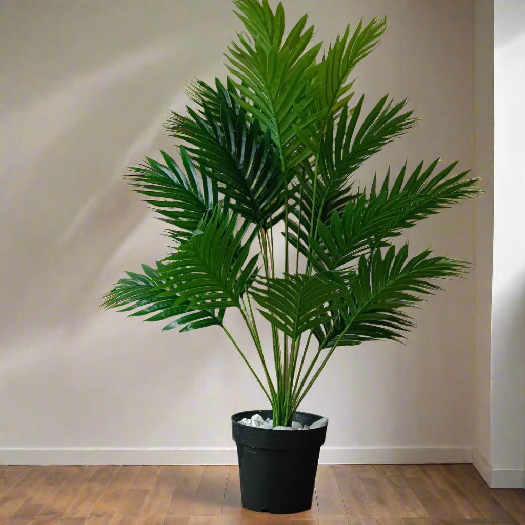 Potted palm tree