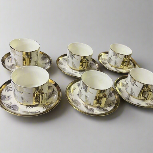 Golden cup and saucer