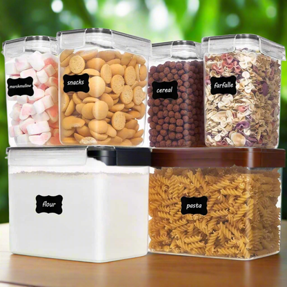 6pc  Airtight food storage containers
