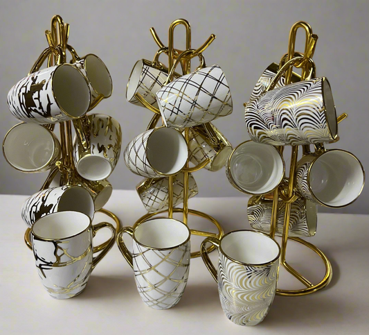 6pc Ceramic mugs