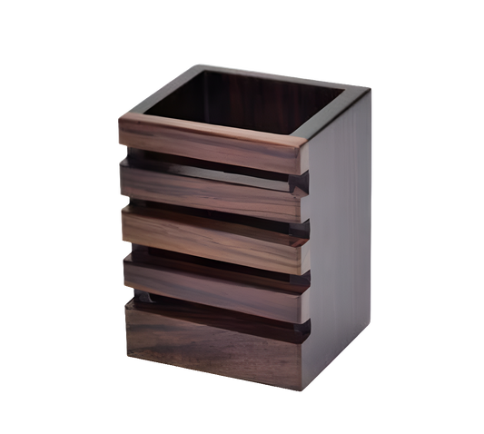 Wooden cutlery holder