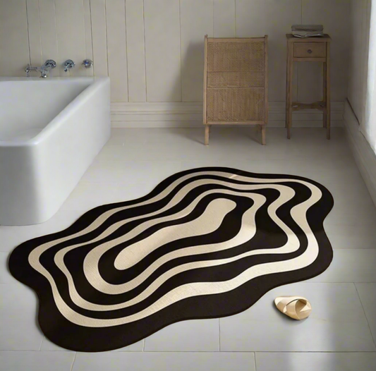 Absorbent bath door mat  bathtub stepping mat
