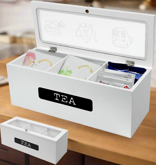 3 Compartment tea bag organizer