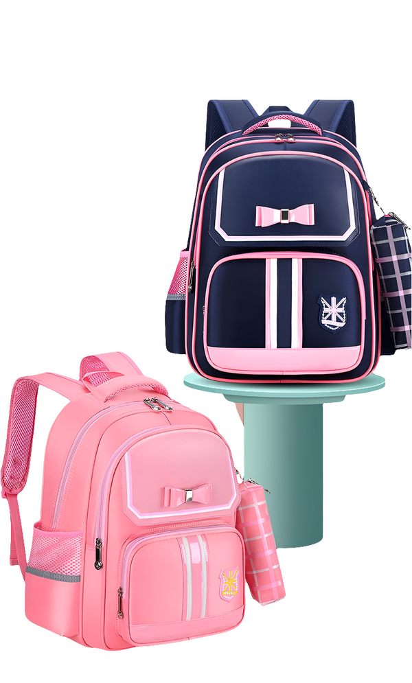 School bag backpack and pencil pouch