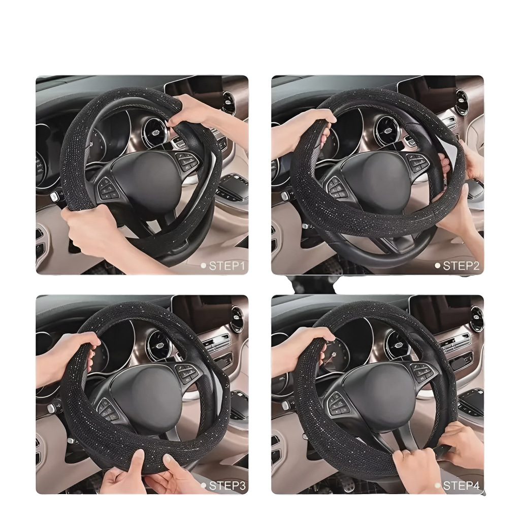 Sparking car steering wheel cover