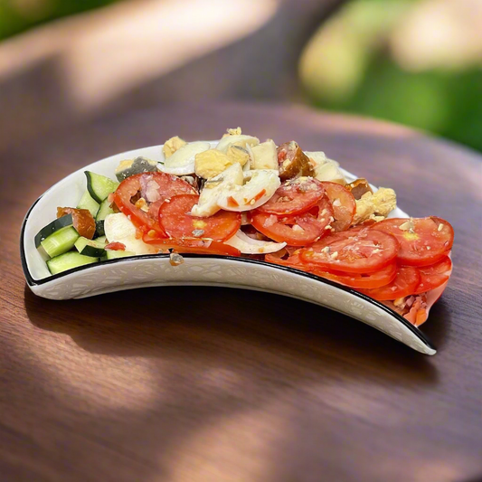 6Pcs half dessert plates