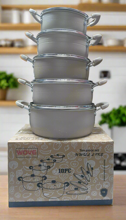 10pcs Nonstick cookware set